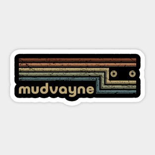 Mudvayne Cassette Stripes Sticker